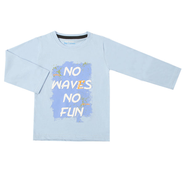 Eminent Boys Full Sleeves T-Shirt - Light Blue, Boys Hoodies & Sweat Shirts, Eminent, Chase Value