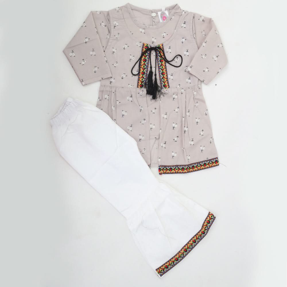 Girls Pant Suit - Light Grey, Kids, Girls Sets And Suits, Chase Value, Chase Value