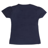 Girls Half Sleeves T-Shirt 9053 - Navy Blue, Kids, Girls T-Shirts, Chase Value, Chase Value