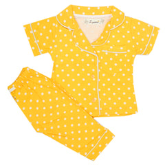 Girls Sleeping Suit - Yellow, Kids, Girls Sets And Suits, Chase Value, Chase Value