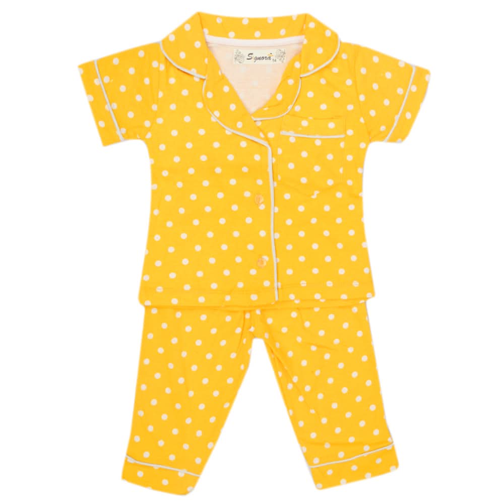 Girls Sleeping Suit - Yellow, Kids, Girls Sets And Suits, Chase Value, Chase Value