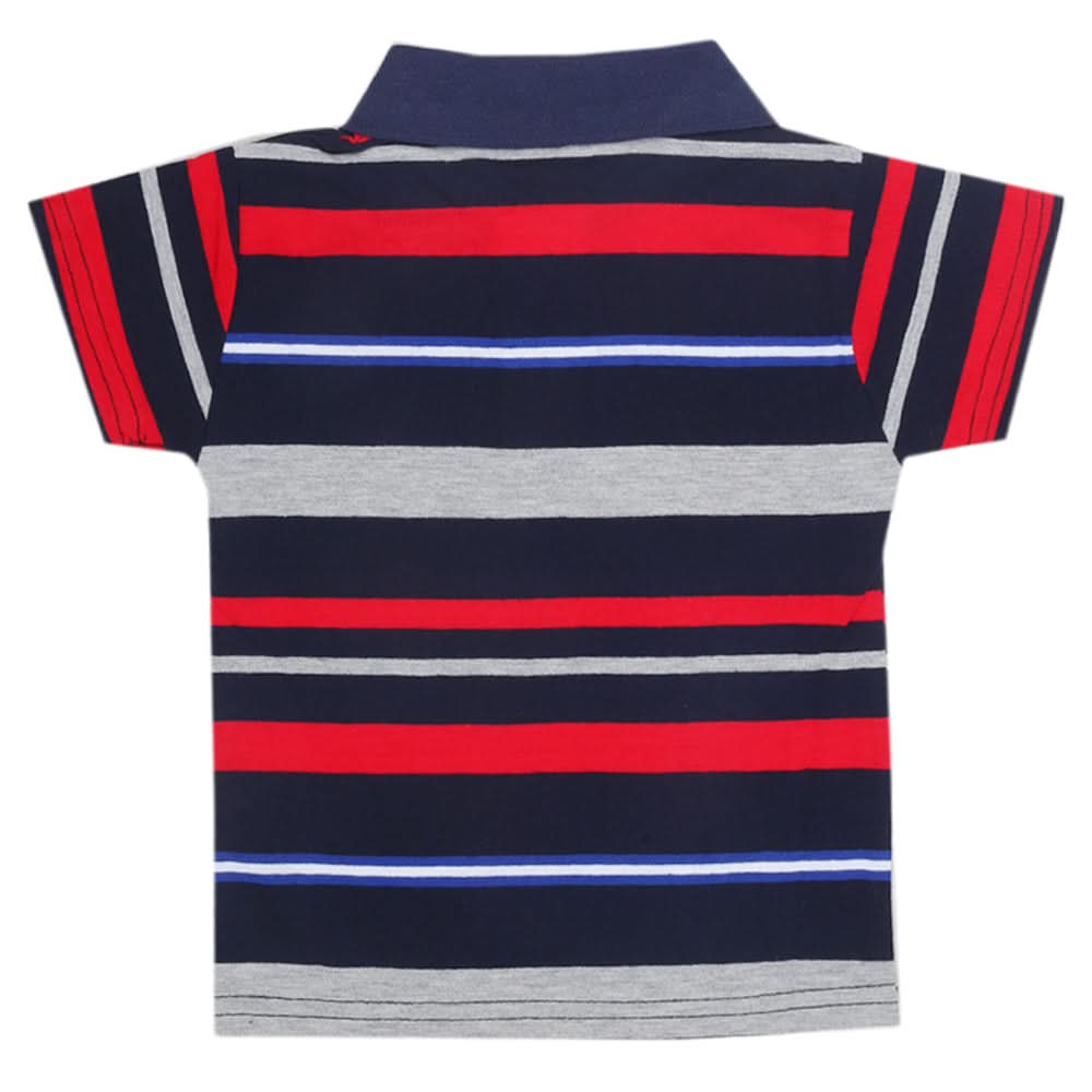 Boys Yarn Dyed T-Shirt - Multi, Kids, Boys T-Shirts, Chase Value, Chase Value