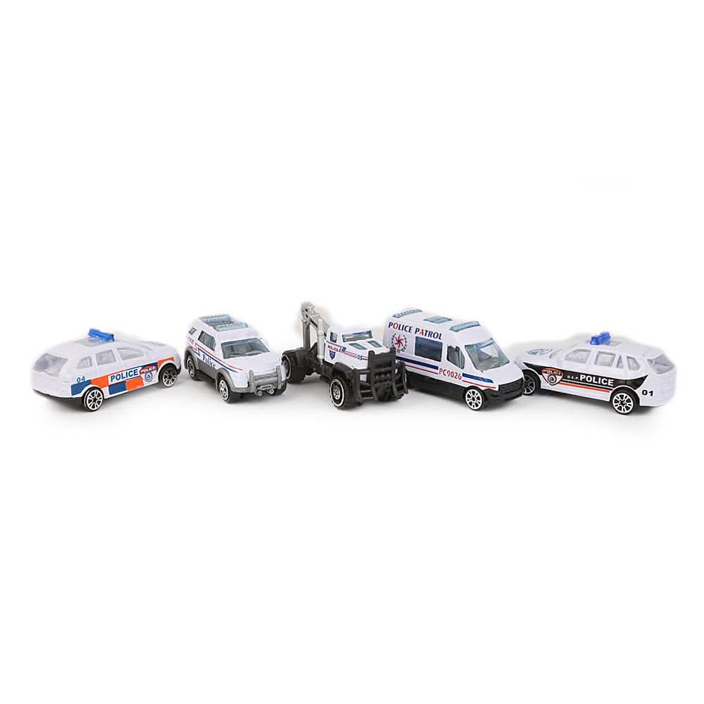 Die Cast 5 Pcs Car Set For Kid - White, Kids, Sports, Chase Value, Chase Value