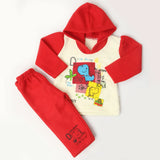 Newborn Girl Full Sleeves Polar Suit - Red, Kids, NB Girls Sets And Suits, Chase Value, Chase Value