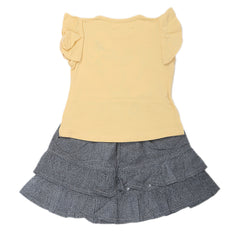 Girls Skirt Suit - Yellow, Kids, Girls Sets And Suits, Chase Value, Chase Value