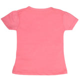 Girls Half Sleeves T-Shirt 9054 - Pink, Kids, Girls T-Shirts, Chase Value, Chase Value