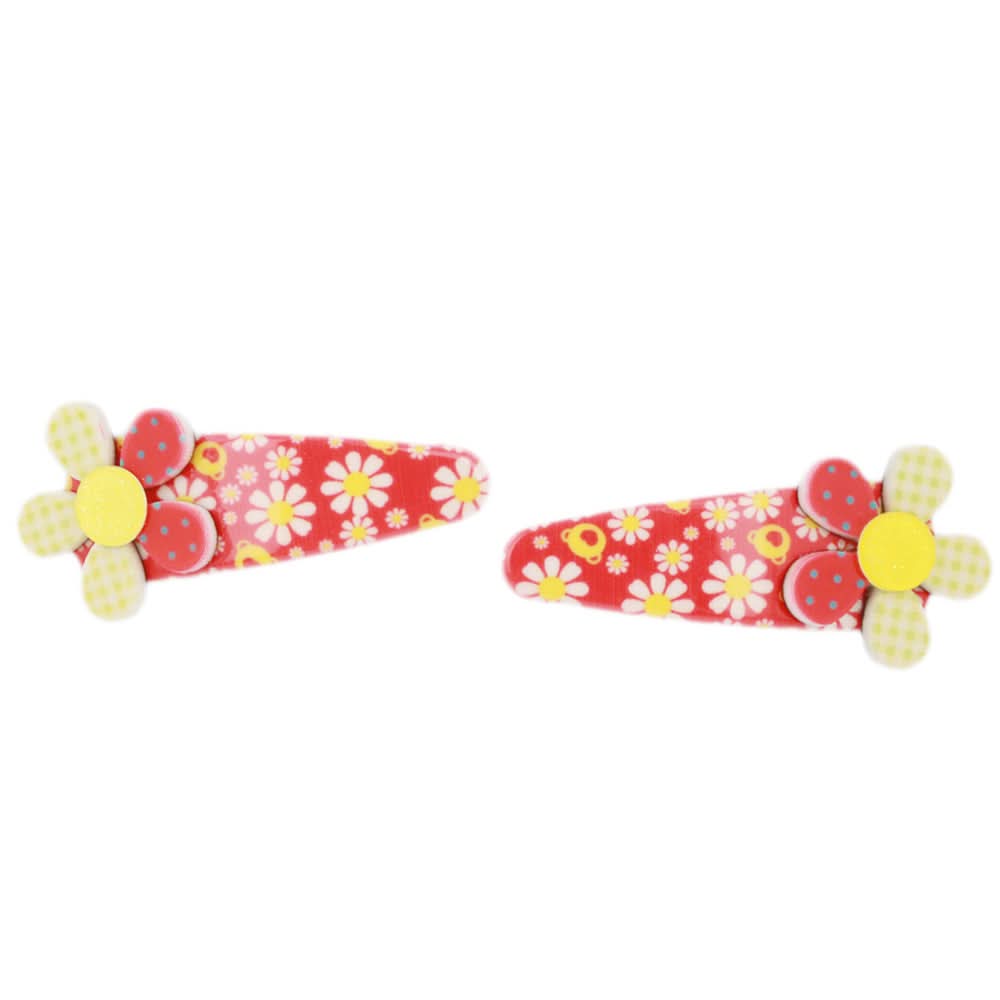 Girls Hair Pin 2 Pcs- Red, Kids, Hair Accessories, Chase Value, Chase Value