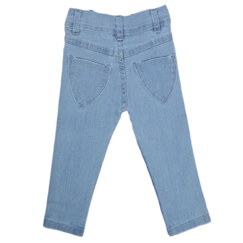 Girls Basic Denim Pant - Light Blue, Kids, Girls Pants And Capri, Chase Value, Chase Value