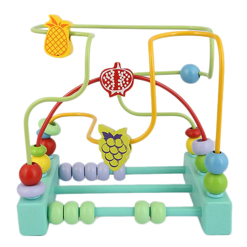 Wooden Fruit Bead Maze For Kid - Multi, Kids, Educational Toys, Chase Value, Chase Value