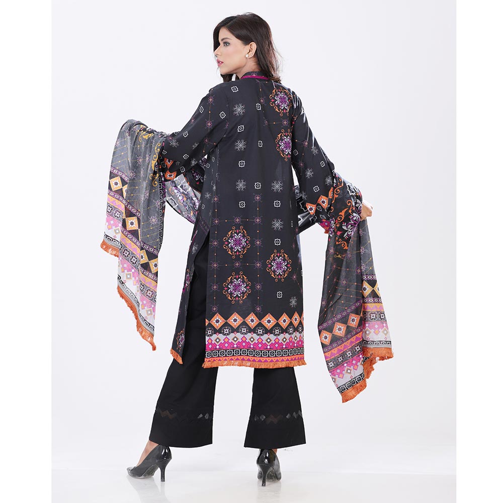 Eminent Digital Printed 3 Pcs Un-Stitched Suit - 16, Women, 3Pcs Shalwar Suit, Eminent, Chase Value