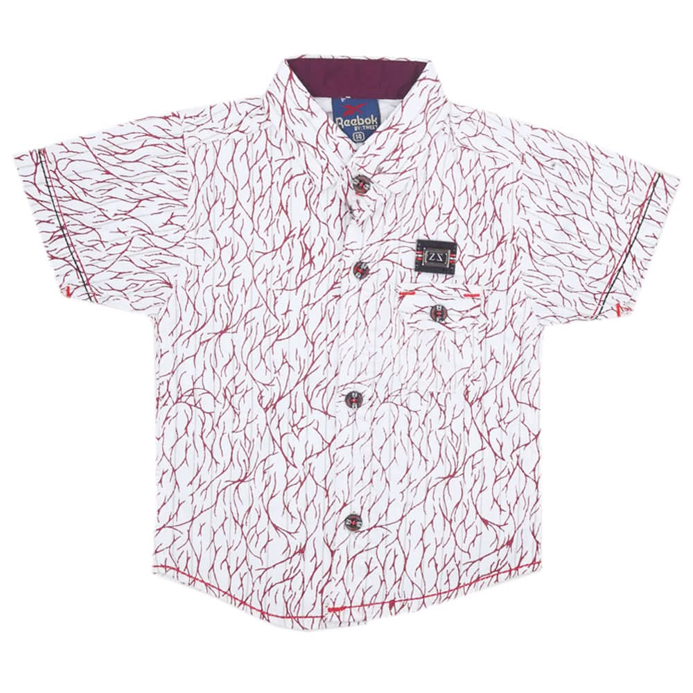Boys Printed Casual Shirt - White, Kids, Boys Shirts, Chase Value, Chase Value