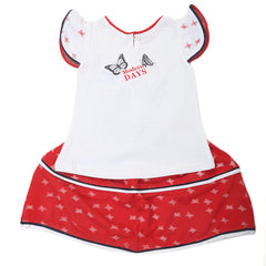 Girls Skirt Suit - Red, Kids, Girls Sets And Suits, Chase Value, Chase Value