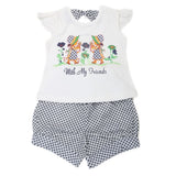 Girls Short Suit - Blue, Kids, Girls Sets And Suits, Chase Value, Chase Value