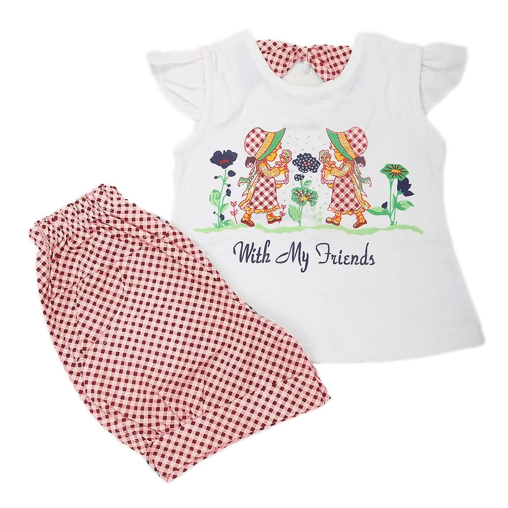Girls Suits-Short Suits 117 SML - Red, Kids, Girls Sets And Suits, Chase Value, Chase Value