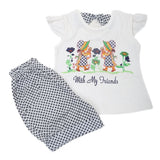 Girls Short Suit - Blue, Kids, Girls Sets And Suits, Chase Value, Chase Value