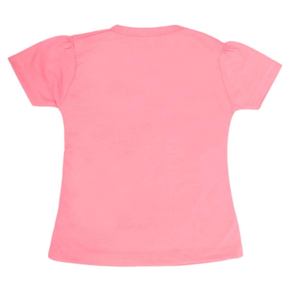 Girls Half Sleeves T-Shirt 9055 - Pink, Kids, Girls T-Shirts, Chase Value, Chase Value