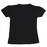 Girls Half Sleeves T-Shirt 9055 - Black, Kids, Girls T-Shirts, Chase Value, Chase Value