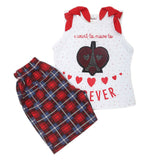 Girls Short Suit - Red, Kids, Girls Sets And Suits, Chase Value, Chase Value