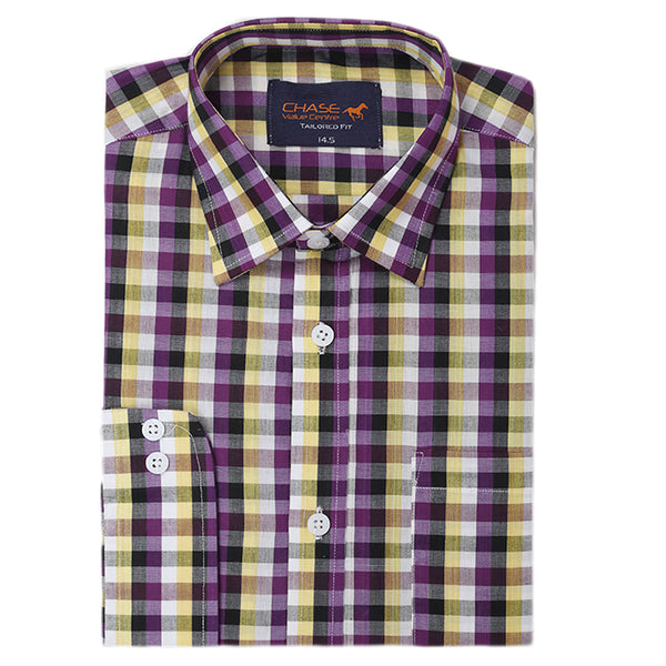 Men's Formal Shirt - Purple, Men, Shirts, Chase Value, Chase Value