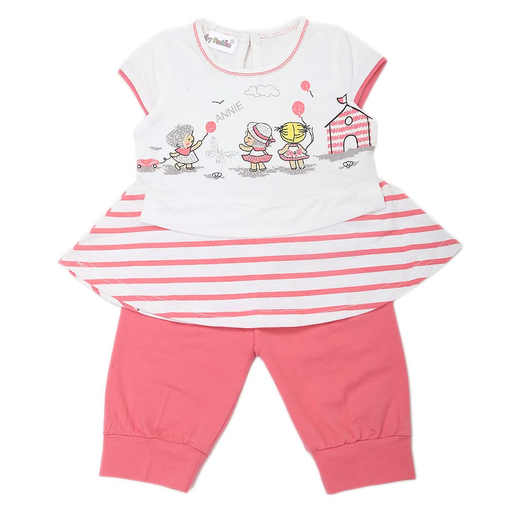 Girls Short Suit - Pink, Kids, Girls Sets And Suits, Chase Value, Chase Value