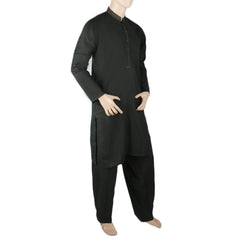 Men's Mashriq Slim Fit Embroidered Shalwar Suit - Dark Green, Men, Shalwar Kameez, Chase Value, Chase Value