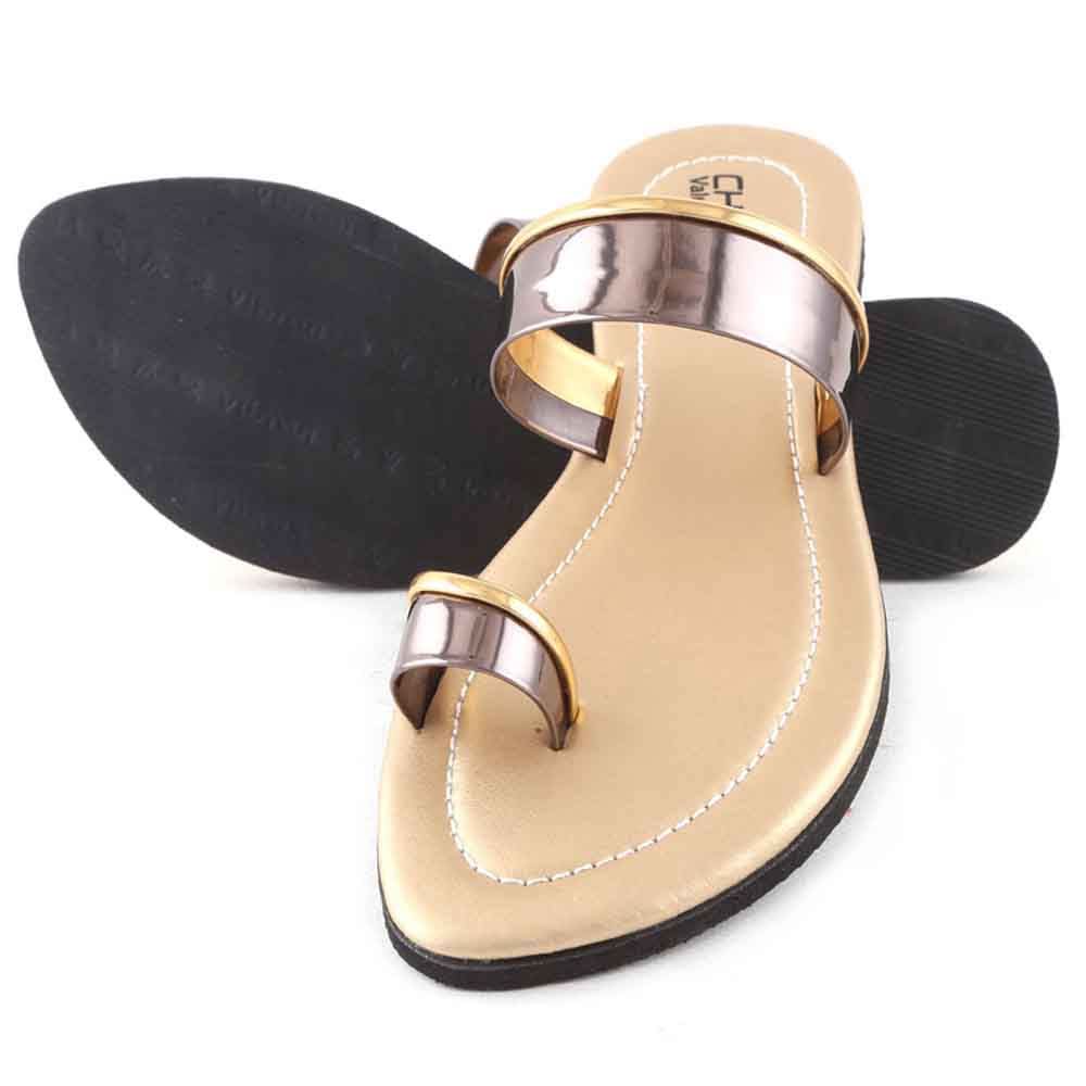Women's Slipper (J-502) - Golden, Women, Slippers, Chase Value, Chase Value