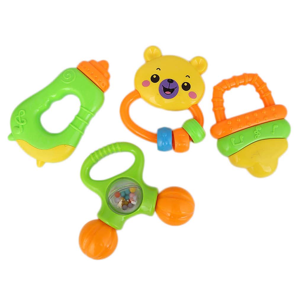 Rattle Toy Set 4 Pcs For Kid - Multi, Kids, New Born Rattles And Toys, Chase Value, Chase Value