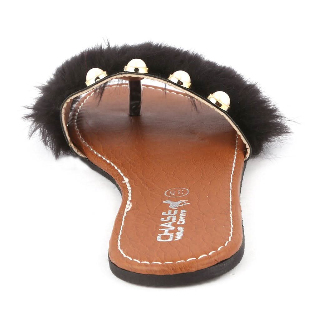 Girls Slipper (001-A) - Black, Kids, Girls Slippers, Chase Value, Chase Value