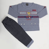 Boys Full Sleeves Suit - Steel Blue, Kids, Boys Sets And Suits, Chase Value, Chase Value