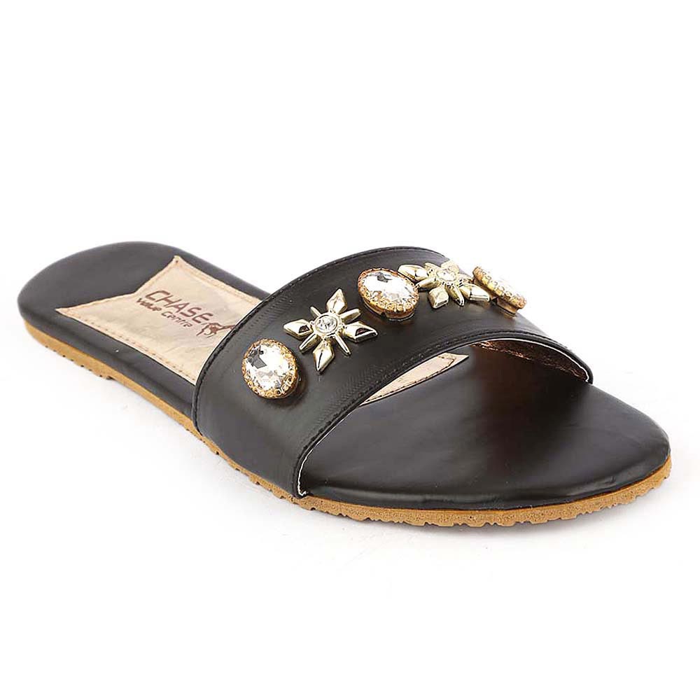 Women's Slipper I 02 - Black, Women, Slippers, Chase Value, Chase Value