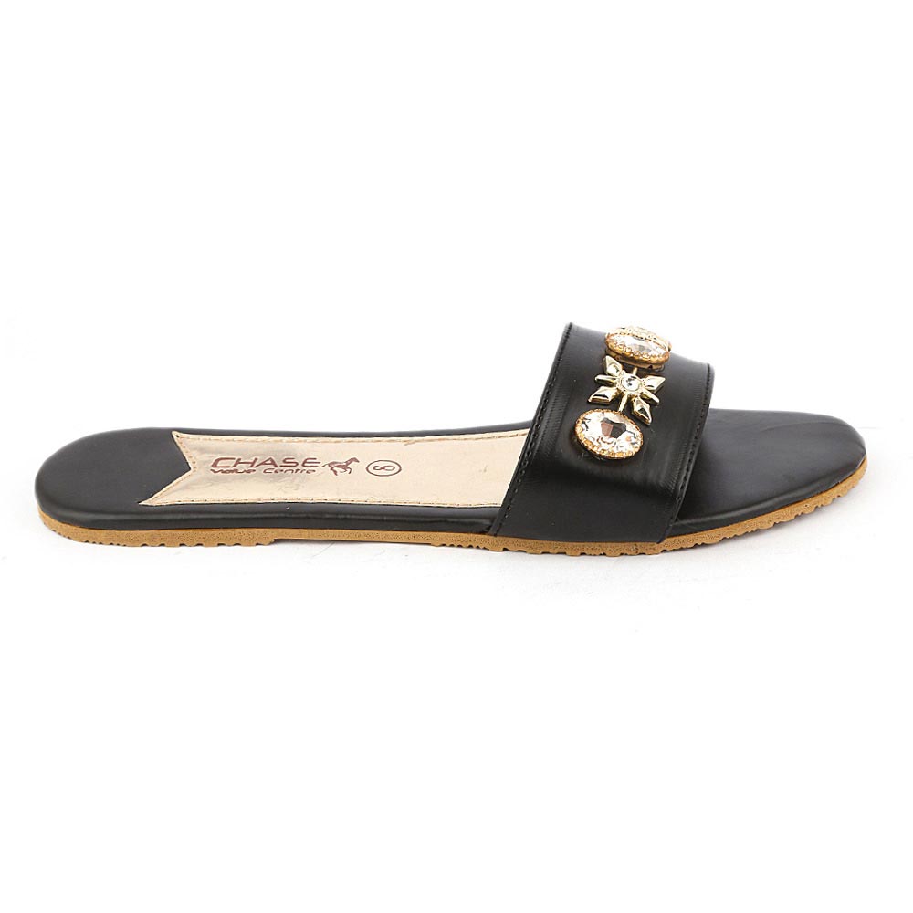 Women's Slipper I 02 - Black, Women, Slippers, Chase Value, Chase Value