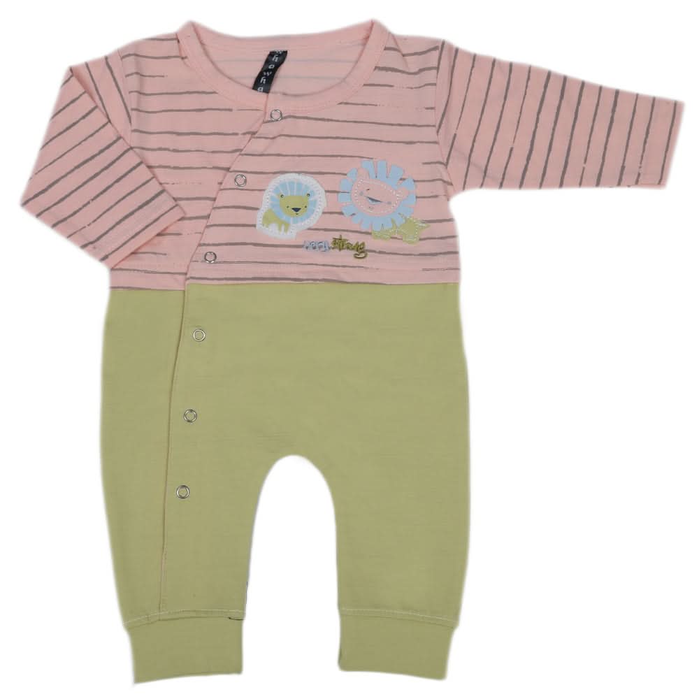 Newborn Boys Full Sleeves Romper 44014 - Pink, Kids, New Born Boys Rompers, Chase Value, Chase Value