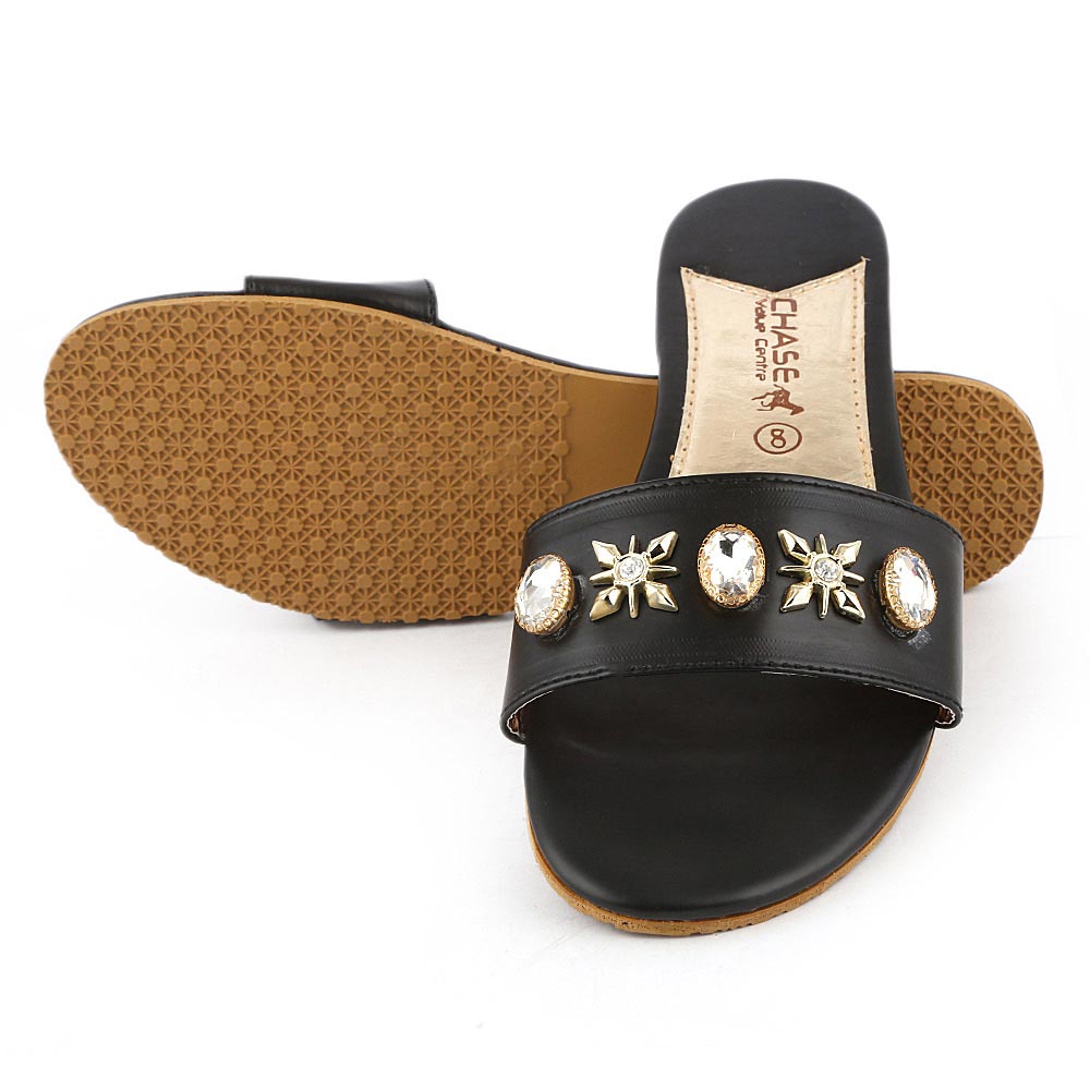 Women's Slipper I 02 - Black, Women, Slippers, Chase Value, Chase Value