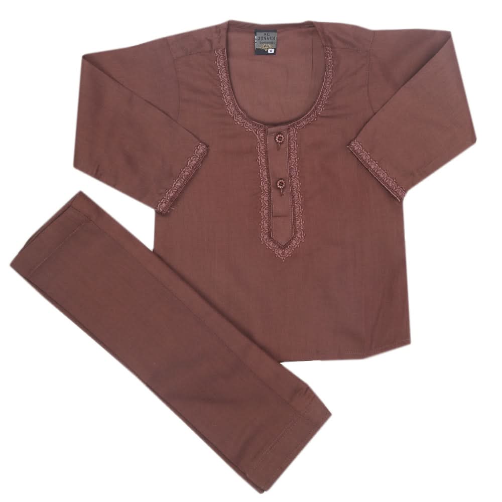 Newborn Boys Shalwar Suit - Brown, Kids, Newborn Boys Shalwar Suits, Chase Value, Chase Value
