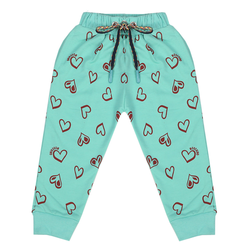 Girls Terry Trouser - Cyan, Girls Pants & Capri, Chase Value, Chase Value