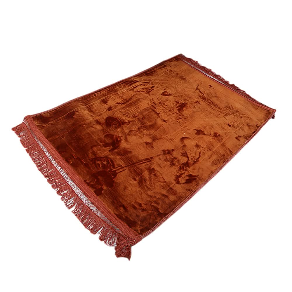 Ja-e-Namaaz Emboss Plain 1050 - Brown, Home & Lifestyle, Mats, Chase Value, Chase Value