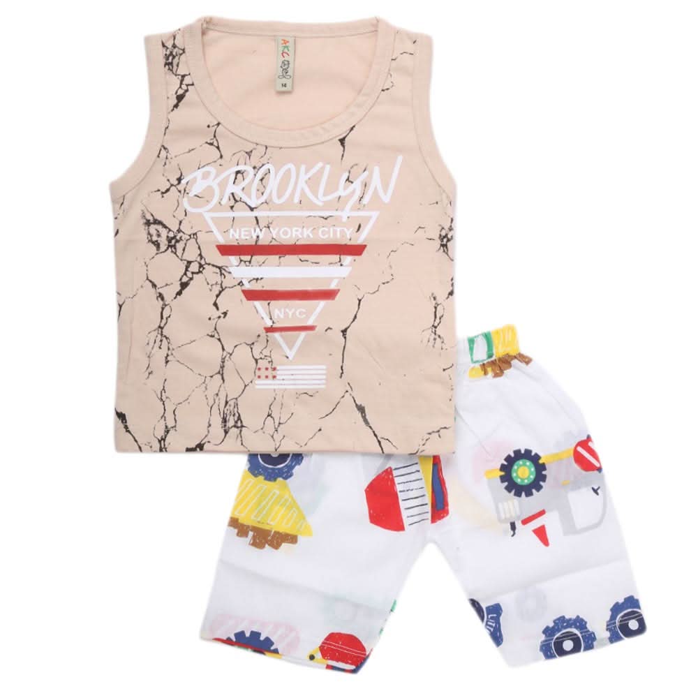 Boys Sando 2 Piece Suit - Fawn, Kids, Boys Sets And Suits, Chase Value, Chase Value
