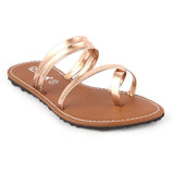 Girls Slipper  (07-A) - Golden, Kids, Girls Slippers, Chase Value, Chase Value