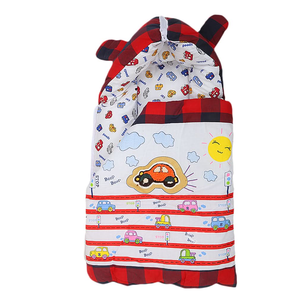 Newborn Emboidered Sleeping Bag 6002 - Red, Kids, Sleeping Bags, Chase Value, Chase Value
