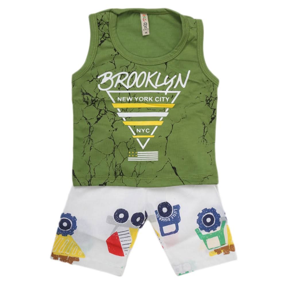 Boys Sando 2 Piece Suit - Green, Kids, Boys Sets And Suits, Chase Value, Chase Value