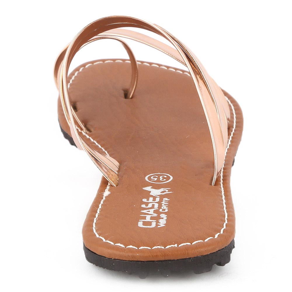 Girls Slipper  (07-A) - Golden, Kids, Girls Slippers, Chase Value, Chase Value
