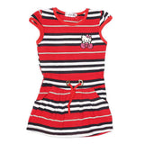 Girls Yarn Dyed Half Sleeves T-Shirt - Red, Kids, Girls T-Shirts, Chase Value, Chase Value
