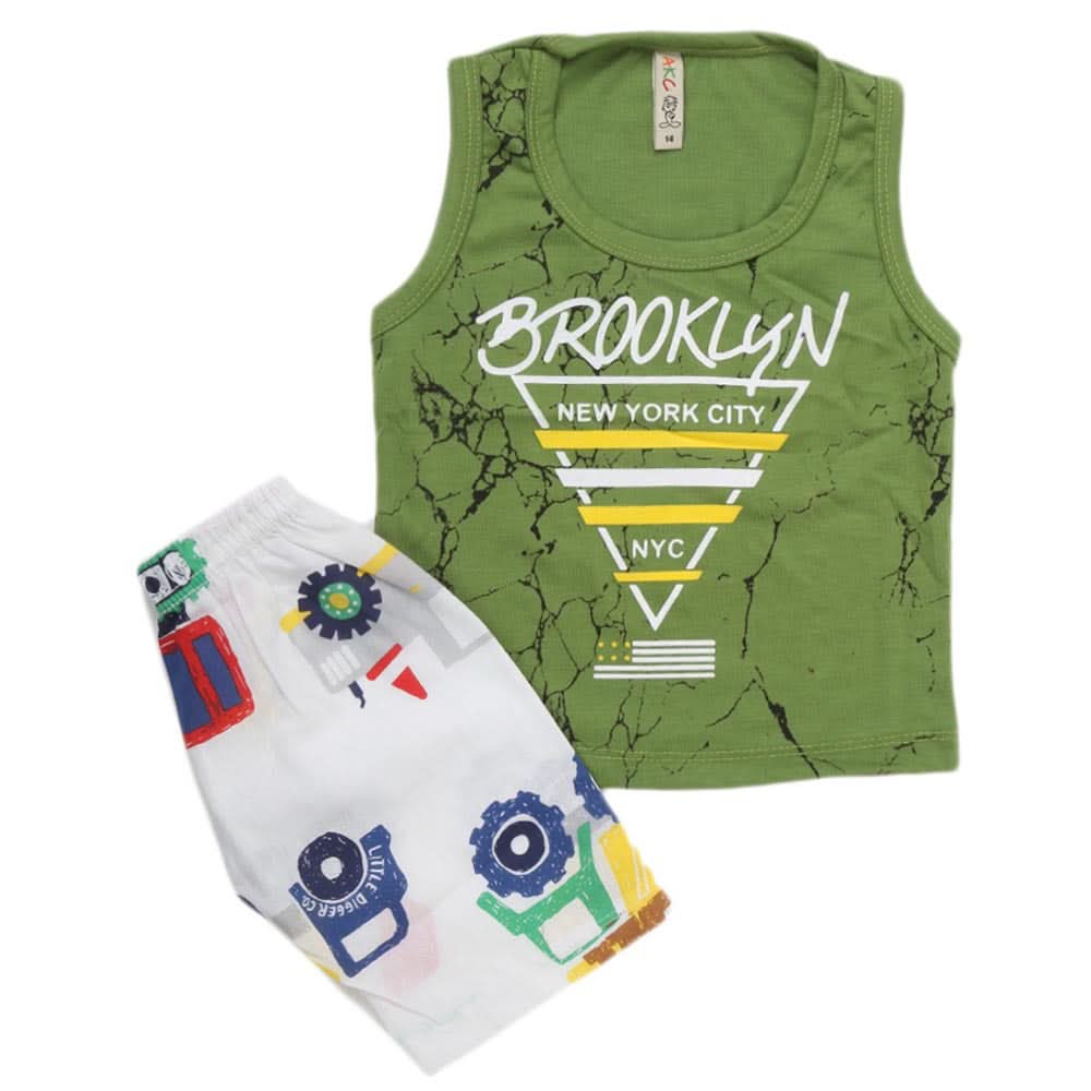 Boys Sando 2 Piece Suit - Green, Kids, Boys Sets And Suits, Chase Value, Chase Value