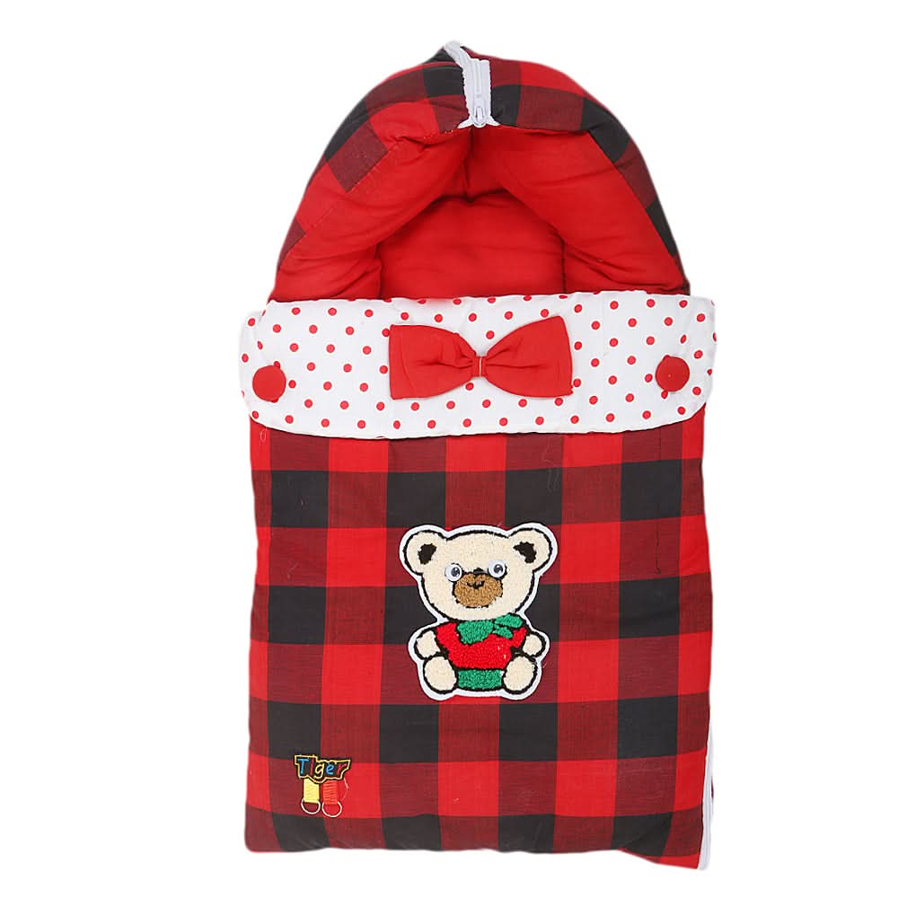 Newborn Emboidered Sleeping Bag 6002 - Red, Kids, Sleeping Bags, Chase Value, Chase Value