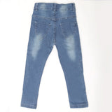 Girls Denim Pant Side Tape - Blue, Kids, Girls Pants And Capri, Chase Value, Chase Value