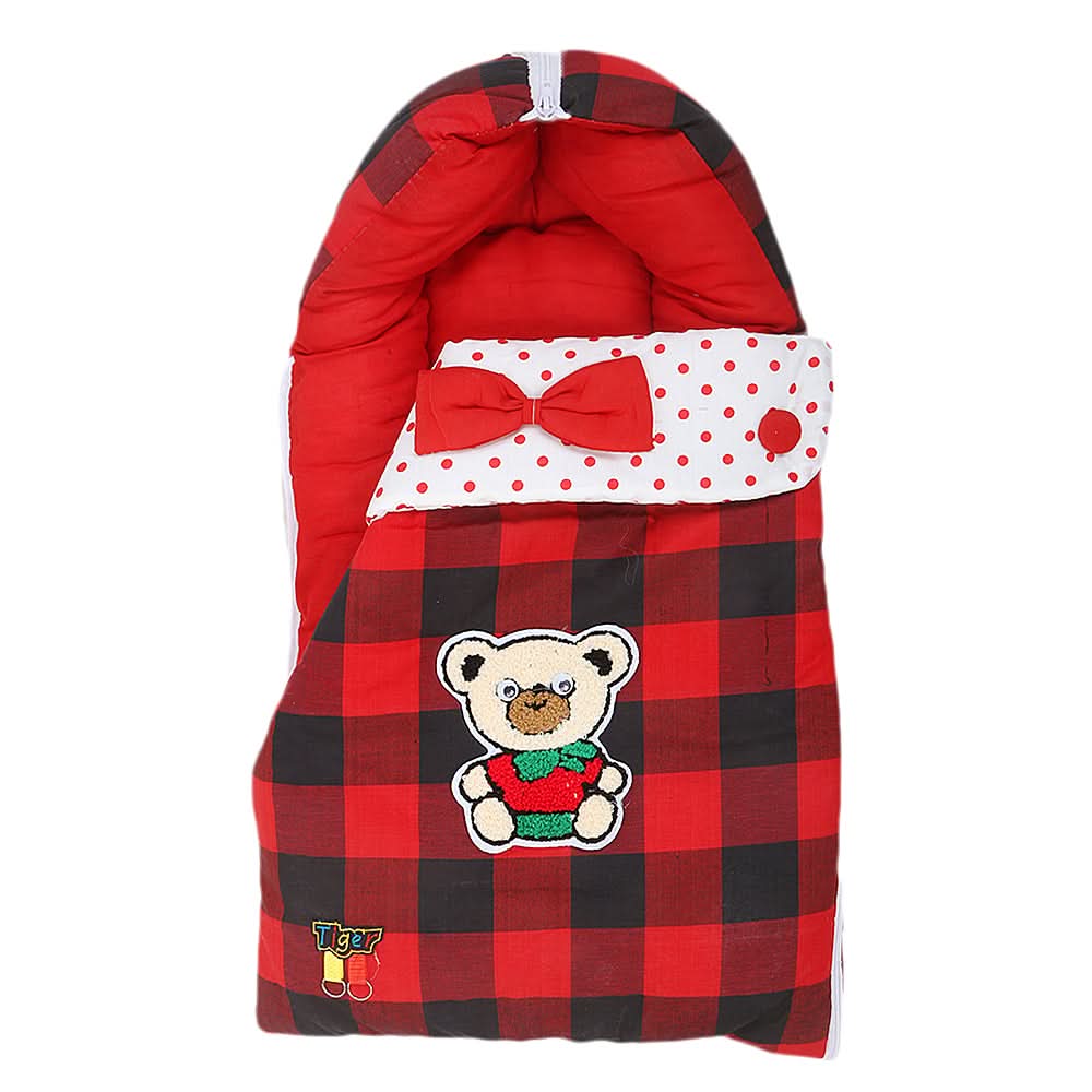 Newborn Emboidered Sleeping Bag 6002 - Red, Kids, Sleeping Bags, Chase Value, Chase Value