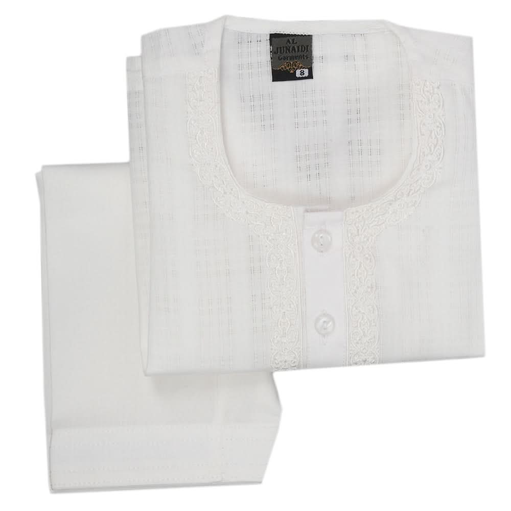 Newborn Boys Shalwar Suit - White, Kids, Newborn Boys Shalwar Suits, Chase Value, Chase Value