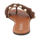 Girls Slipper (001-A) - Brown, Kids, Girls Slippers, Chase Value, Chase Value