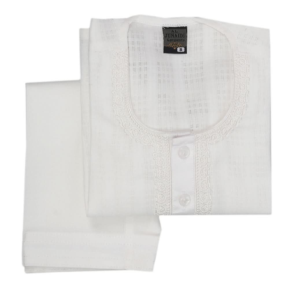 Newborn Boys Shalwar Suit - White, Kids, Newborn Boys Shalwar Suits, Chase Value, Chase Value