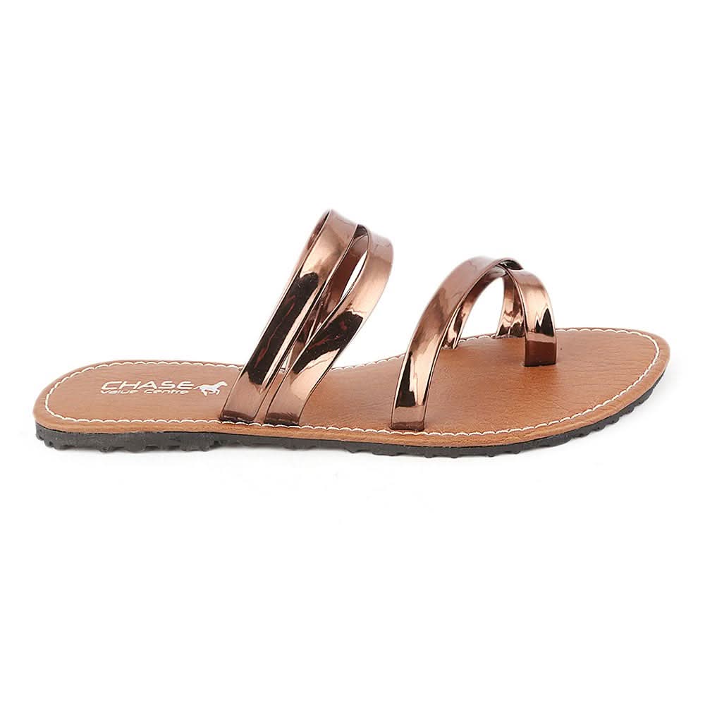 Girls Slipper  (07-A) - Brown, Kids, Girls Slippers, Chase Value, Chase Value
